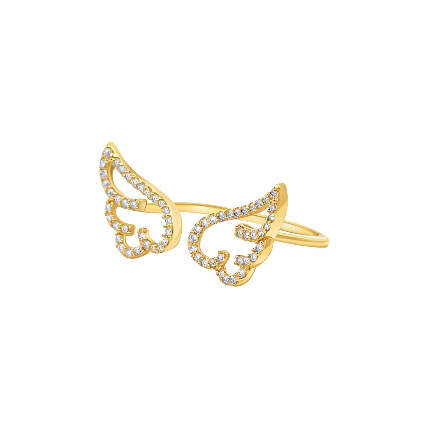 Adjustable Double Wings Ring