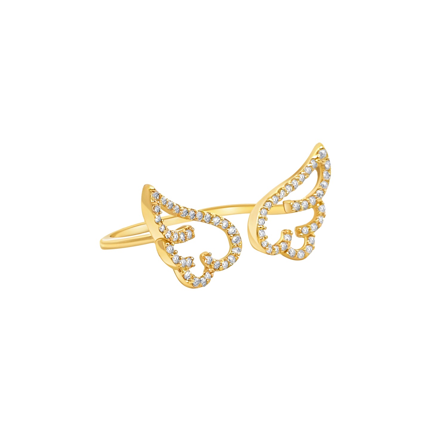 Adjustable Double Wings Ring