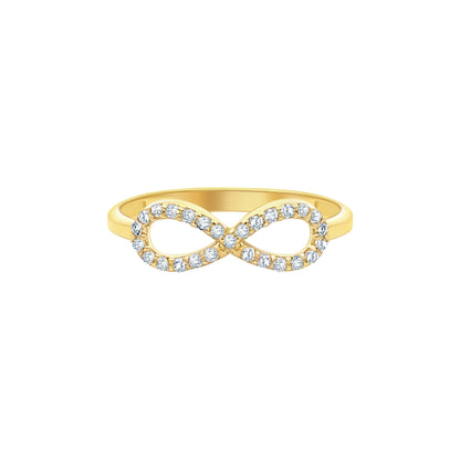Infinity with Stones Ring
