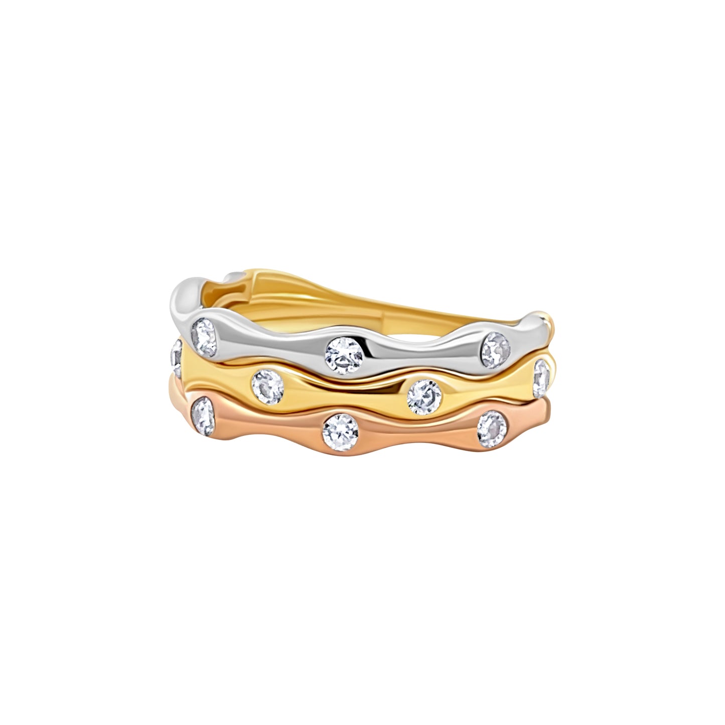 Three Tone Bones Ring