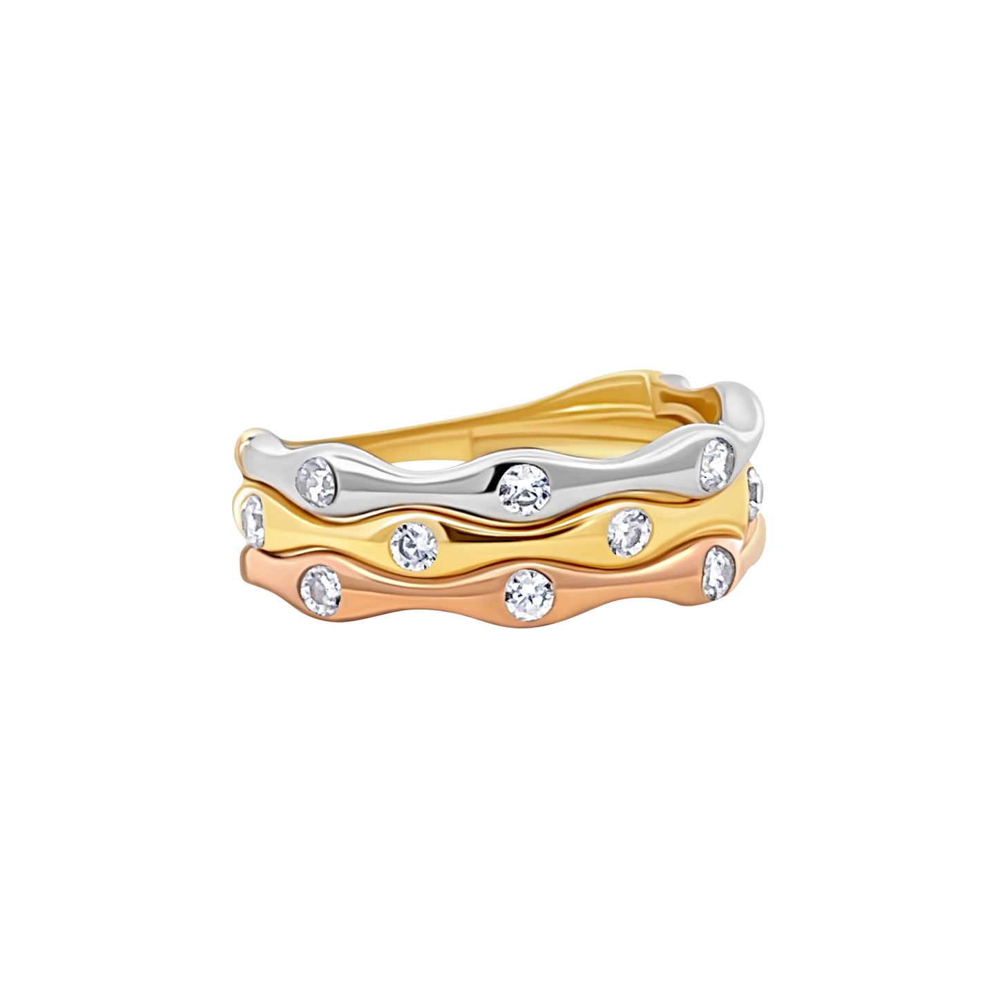 Three Tone Bones Ring