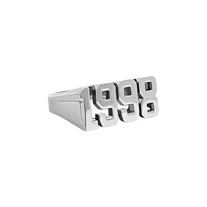 White Gold Year Ring