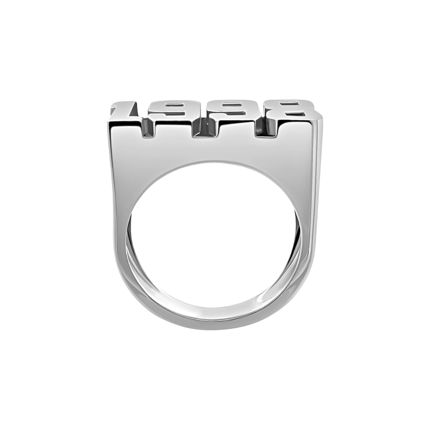 White Gold Year Ring