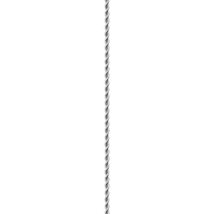 18K White Gold Rope Anklet