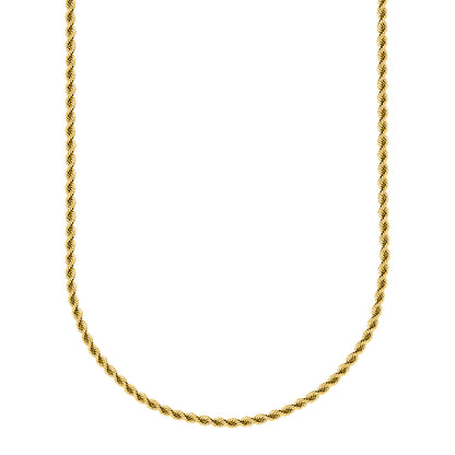 14K Yellow Gold Rope Chain