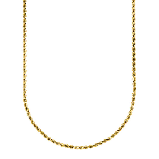 18K Yellow Gold Rope Chain