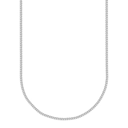 14K White Gold Cuban Link