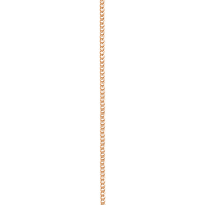 10K Rose Gold Curb Link Anklet