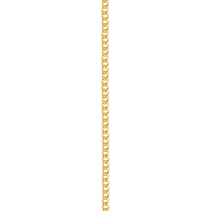 18K Yellow Gold Curb Link Anklet