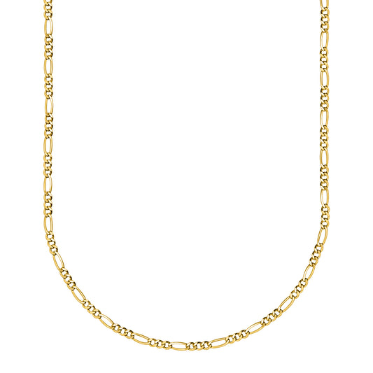 10K Yellow Gold Figaro Link Chain
