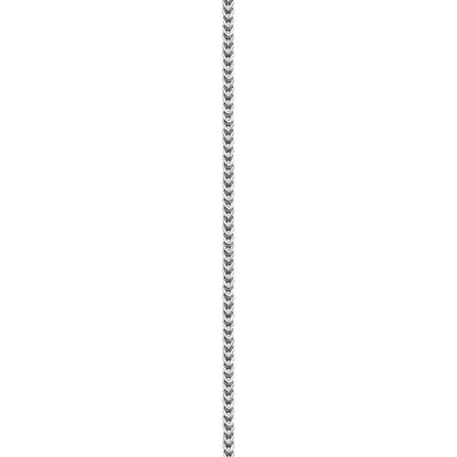 10K White Gold Franco Anklet