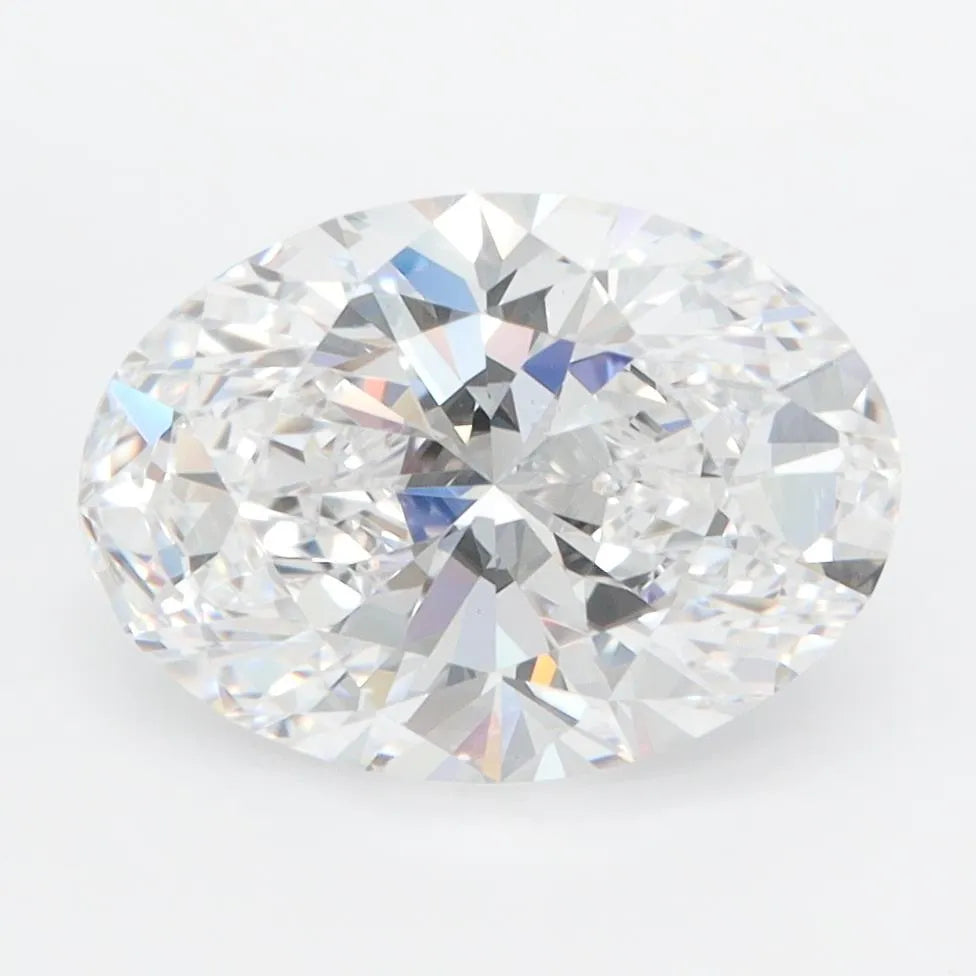 3.00ct Oval Lab Grown Diamond (Colour D, Clarity VS1, IGI Certified)