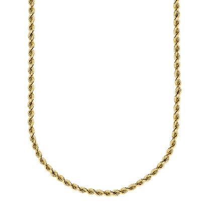 14K Yellow Gold Rope Chain