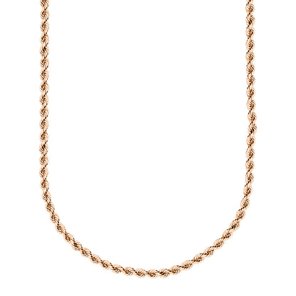 10K Rose Gold Rope Chain