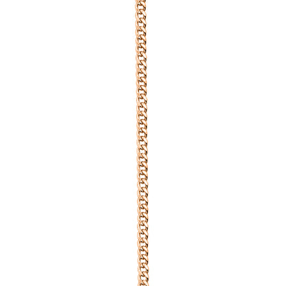 14K Rose Gold Cuban Anklet