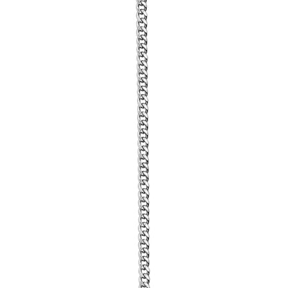 14K White Gold Cuban Anklet