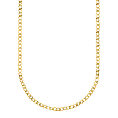 14K Yellow Gold Curb Link Chain