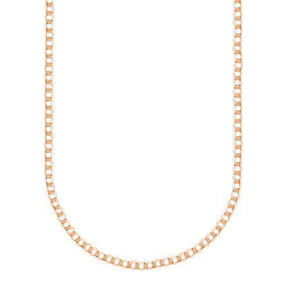18K Rose Gold Curb Link Chain