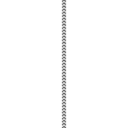 10K White Gold Franco Anklet