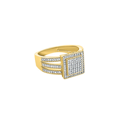Square Cluster Diamond Ring