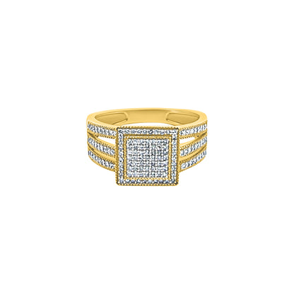 Square Cluster Diamond Ring