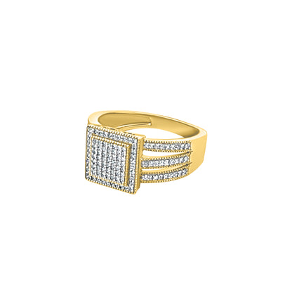 Square Cluster Diamond Ring