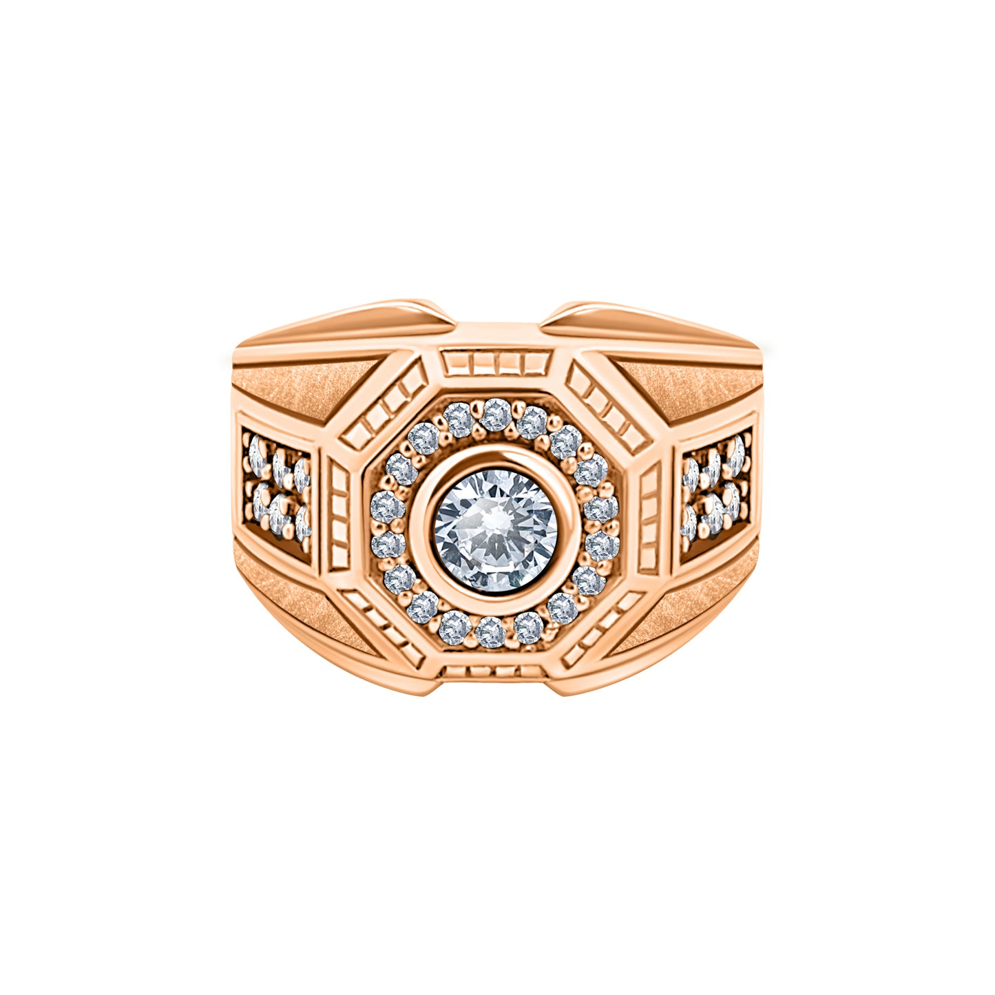 Rose Gold Heptagon Ring