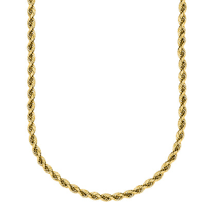 14K Yellow Gold Rope Chain