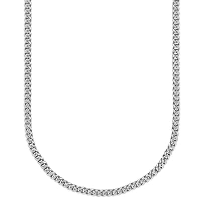 14K White Gold Cuban Link