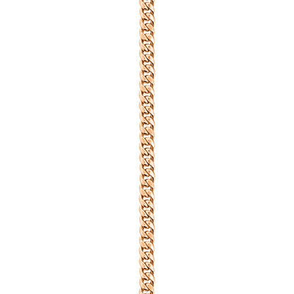 14K Rose Gold Cuban Anklet