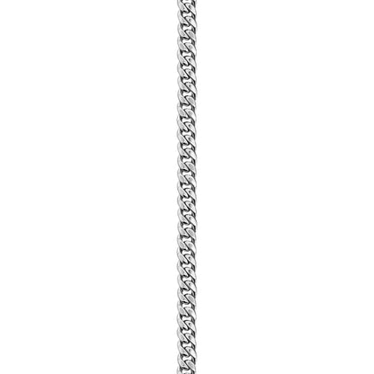 14K White Gold Cuban Anklet