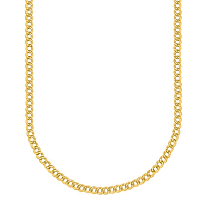 14K Yellow Gold Curb Link Chain