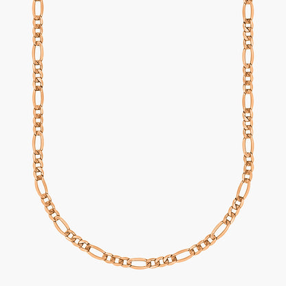 14K Rose Gold Figaro Link Chain