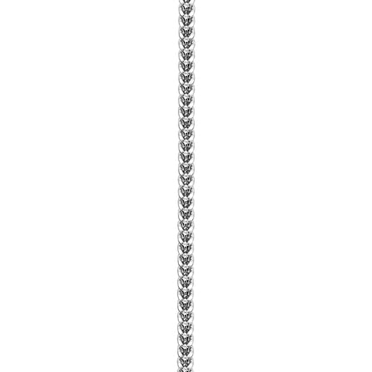 10K White Gold Franco Anklet
