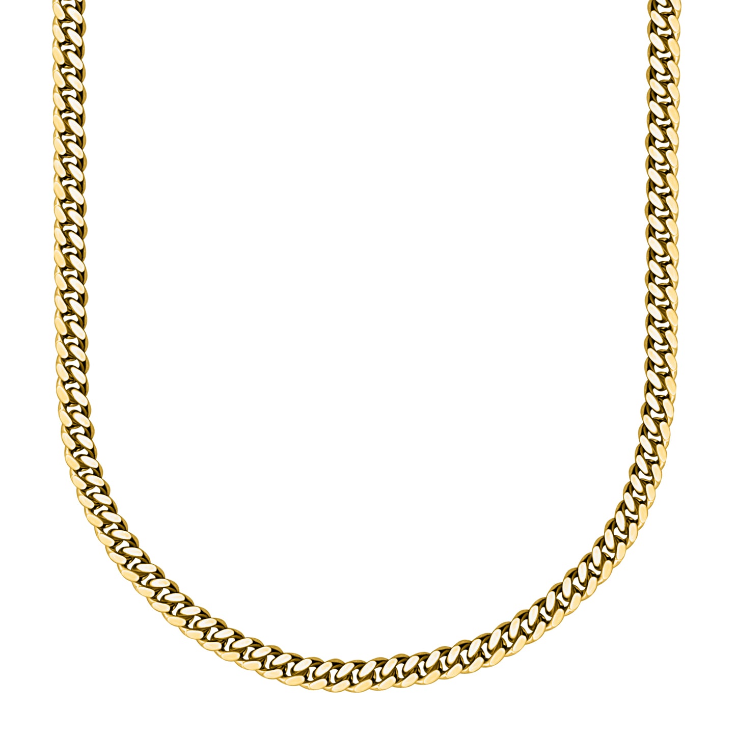 Gold Finished 925 Silver Handmade Miami Cuban Link