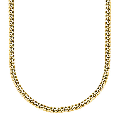 Gold Finished 925 Silver Handmade Miami Cuban Link