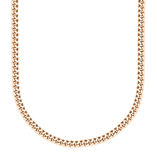 Rose Gold Finished 925 Silver Handmade Miami Cuban Link