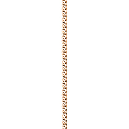 Rose Gold Finished 925 Silver Handmade Cuban Link Bracelet