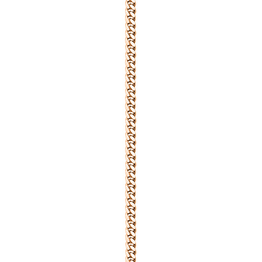 Rose Gold Finished 925 Silver Handmade Cuban Link Bracelet