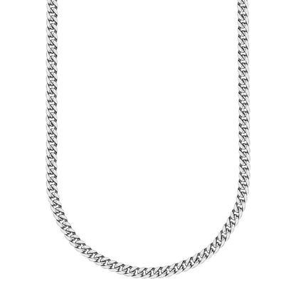 14K White Gold Cuban Link