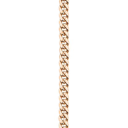 14K Rose Gold Cuban Anklet