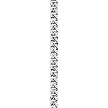 14K White Gold Cuban Anklet
