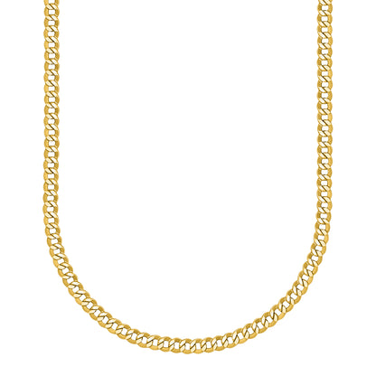 14K Yellow Gold Curb Link Chain