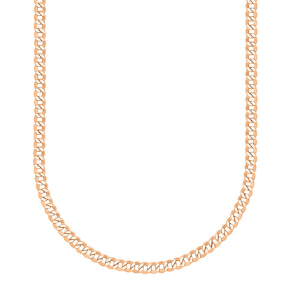 18K Rose Gold Curb Link Chain