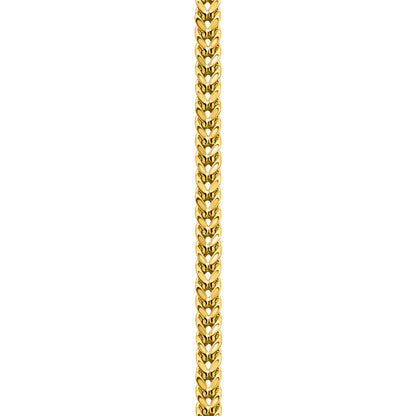 10K Yellow Gold Franco Anklet
