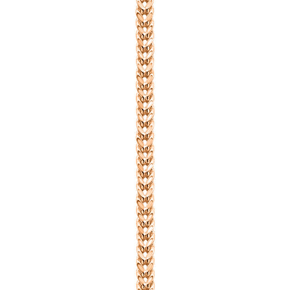 14K Rose Gold Franco Anklet