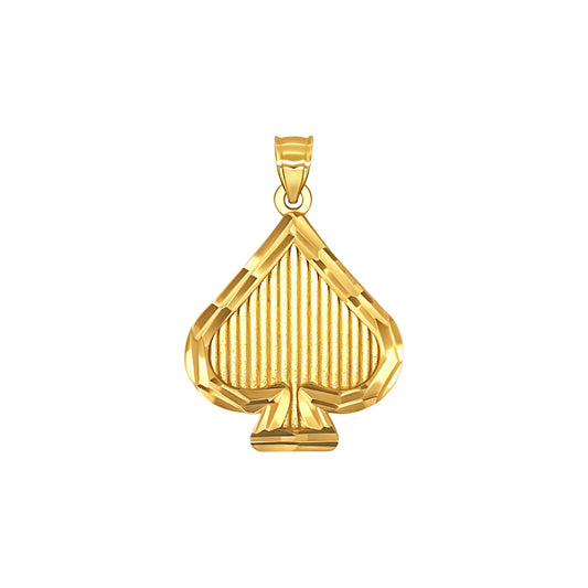 Gold Spade Pendant