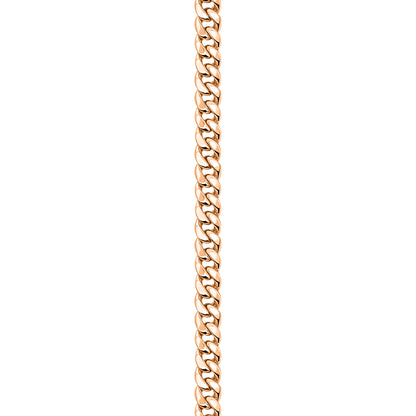 14K Rose Gold Cuban Anklet