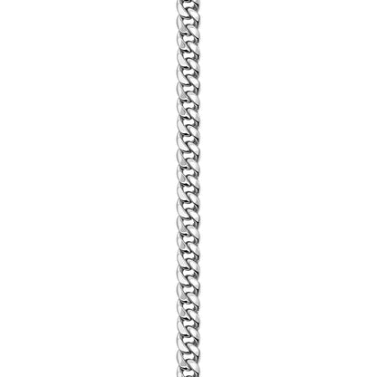 14K White Gold Cuban Anklet