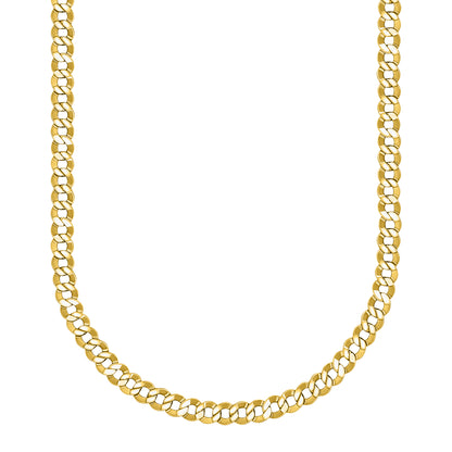 14K Yellow Gold Curb Link Chain